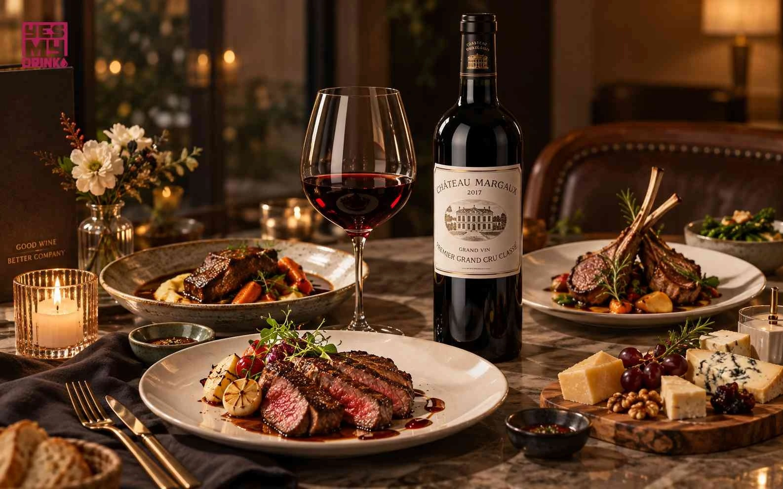 Vang Cabernet Sauvignon kết hợp cùng steak và các món thịt đỏ