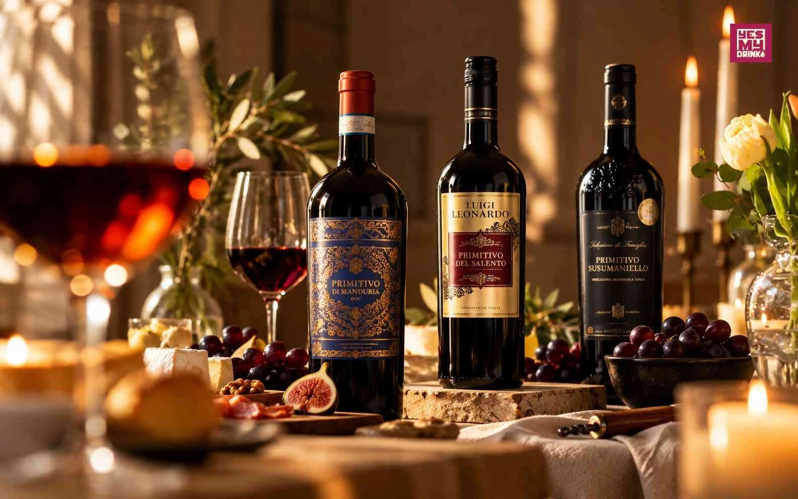 Rượu vang Primitivo được lựa chọn sử dụng trong các buổi tiệc sang trọng Rượu vang Primitivo được lựa chọn sử dụng trong các buổi tiệc sang trọng