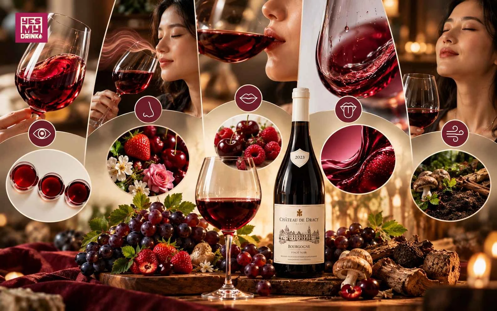 Gợi ý cách thưởng thức rượu vang Pinot Noir và kết hợp với món ăn Gợi ý cách thưởng thức rượu vang Pinot Noir và kết hợp với món ăn