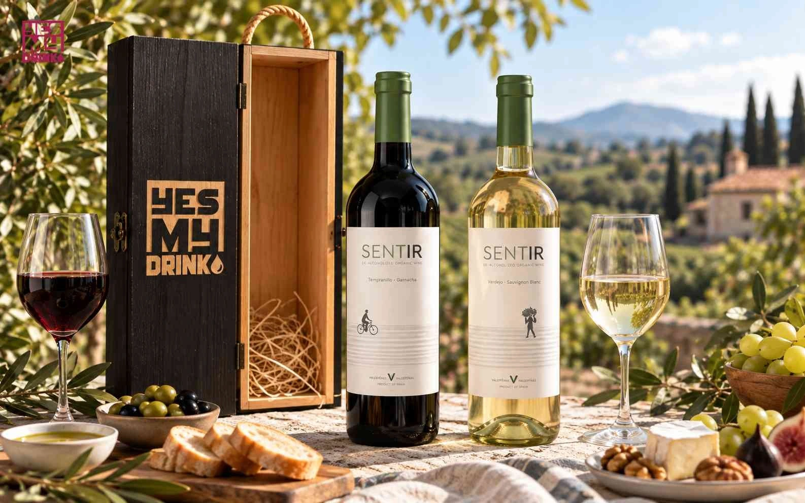 Rượu vang không cồn Tây Ban Nha - Sentir De-Alcoholized Organic Wine Rượu vang không cồn Tây Ban Nha - Sentir De-Alcoholized Organic Wine