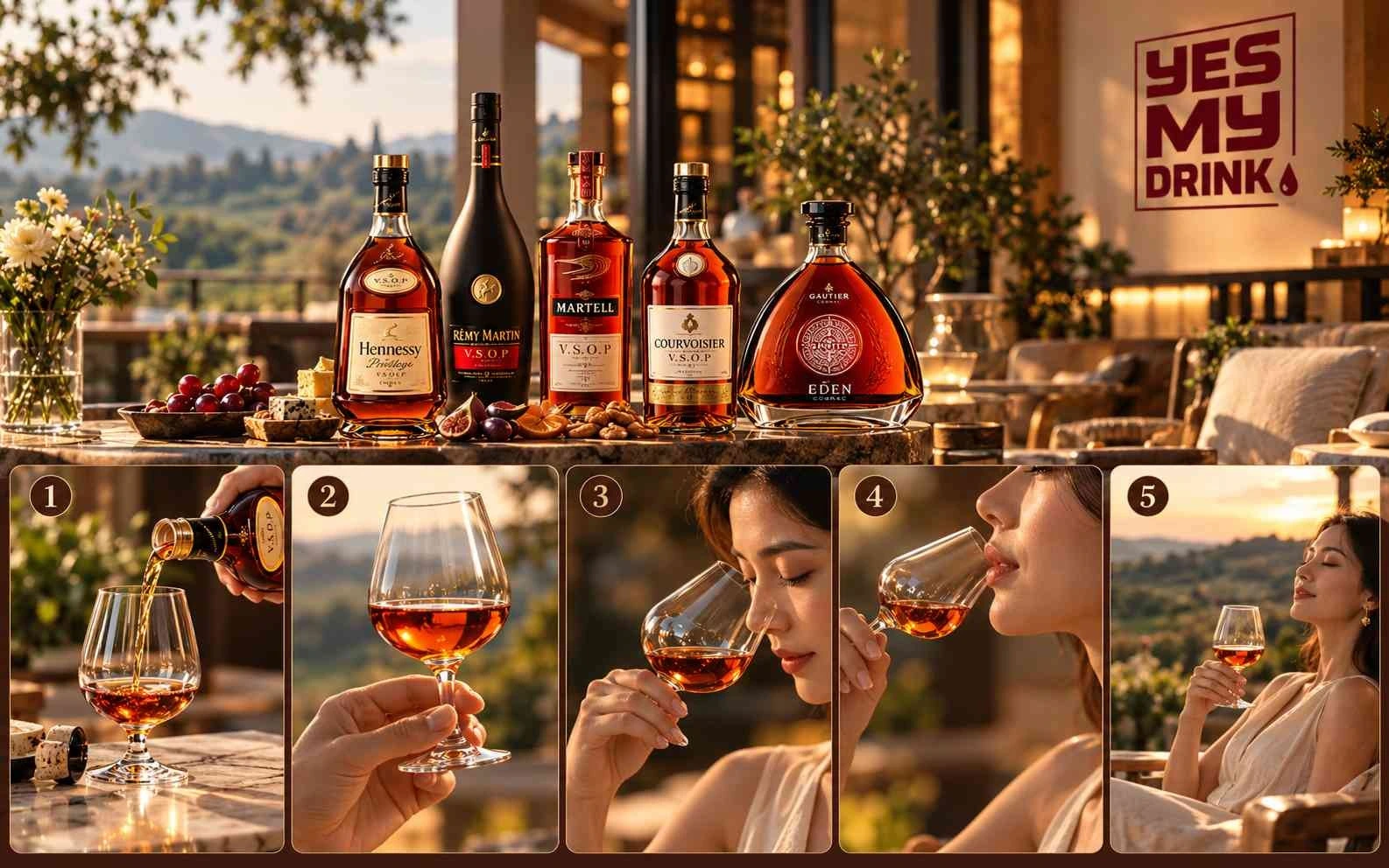 Gợi ý thưởng thức rượu Cognac đúng cách Gợi ý thưởng thức rượu Cognac đúng cách
