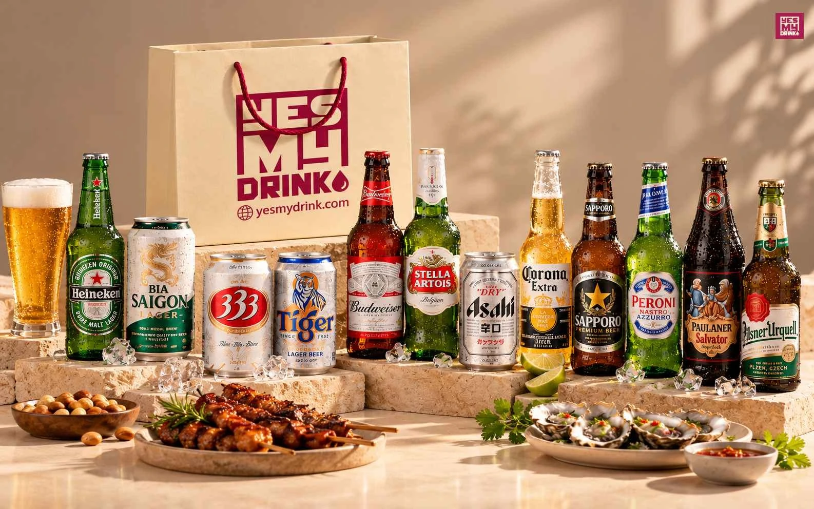 Bộ sưu tập Bia Lager phổ biến tại Việt Nam Bộ sưu tập Bia Lager phổ biến tại Việt Nam