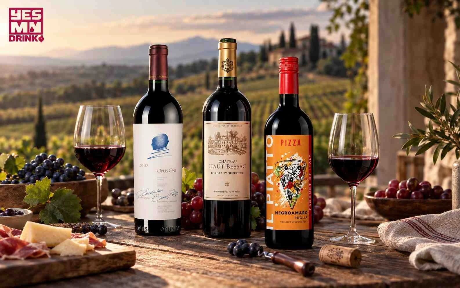 rượu vang đỏ Merlot Cabernet Sauvignon và Negroamaro Rượu vang đỏ Merlot Cabernet Sauvignon và Negroamaro