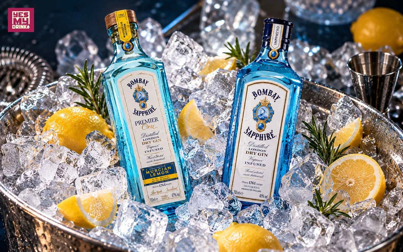 Các sản phẩm Bombay Sapphire và Bombay Sapphire Premier Cru Murcian Lemon tại YESmydrink